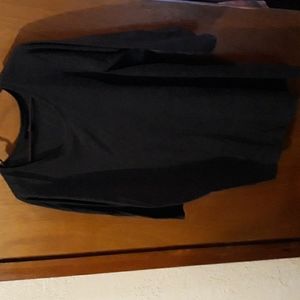 Ellos 26 w quarter sleeve grey poly cotton top